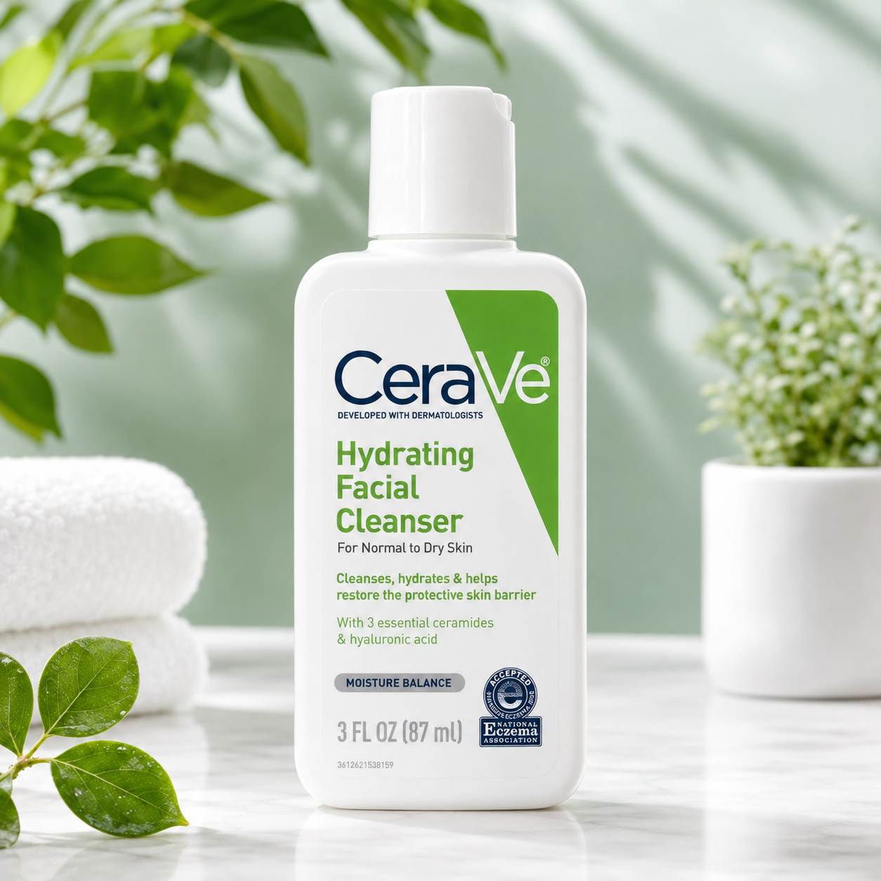 CeraVe Hydrating Facial Cleanser For Normal to Dry Skin 87ml