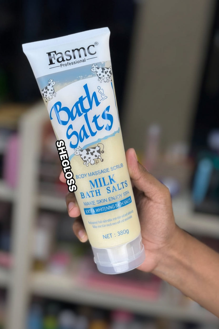 Fasmc Professional Milk Bath Salts Body Massage Scrub – 380g