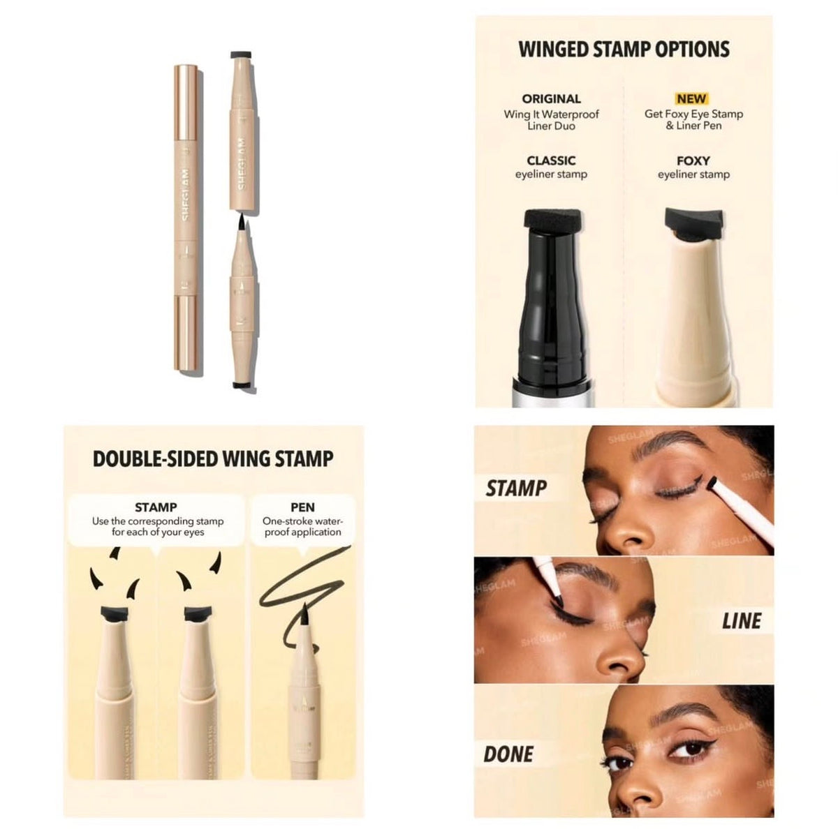 SHEGLAM Get Foxy Eye Stamp - 3 in 1 Eyeliner