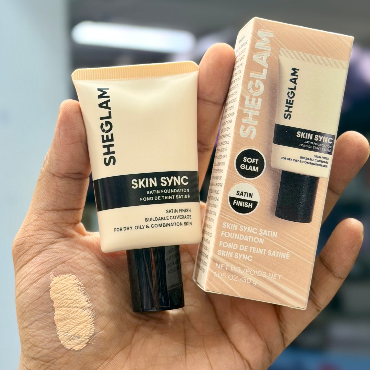 SHEGLAM Skin Sync Foundation – Shade Fair 30ml