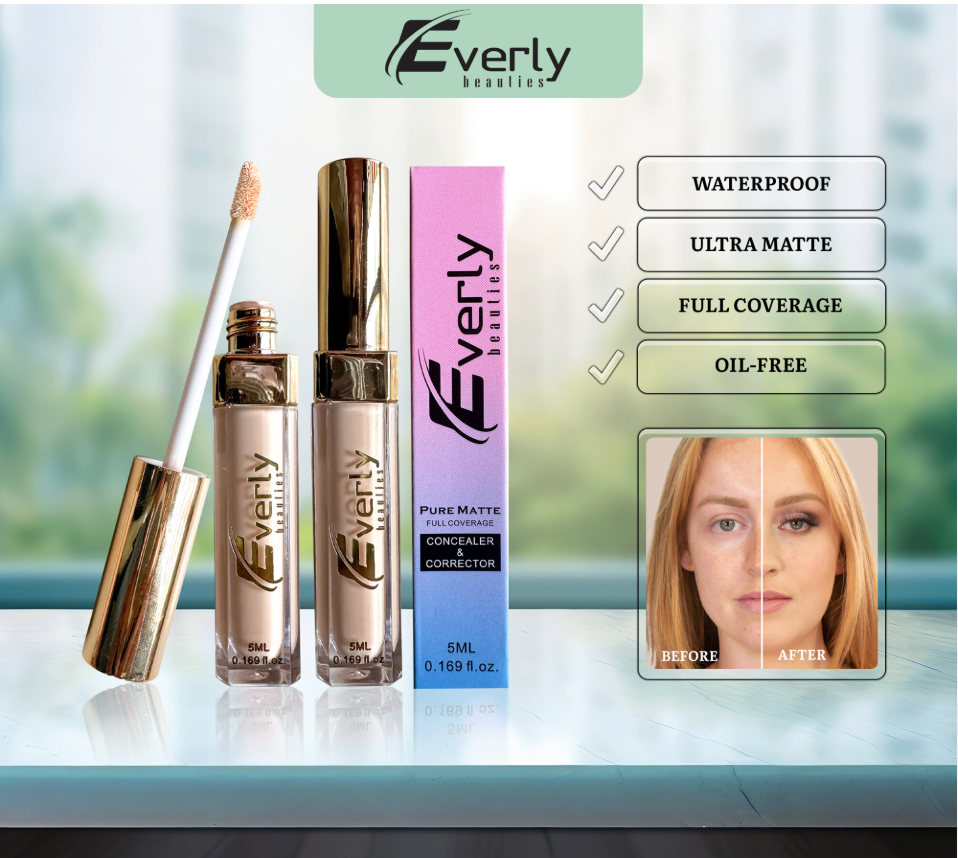 Everly Beauties Pure Matte Full Coverage Concealer & Corrector