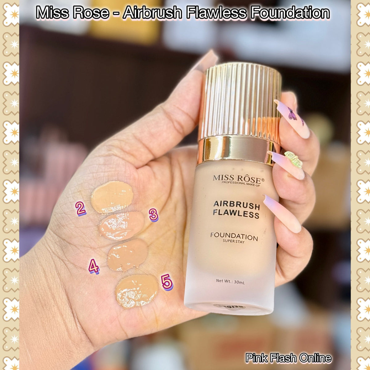 Miss Rose Airbrush Flawless Foundation 30ml