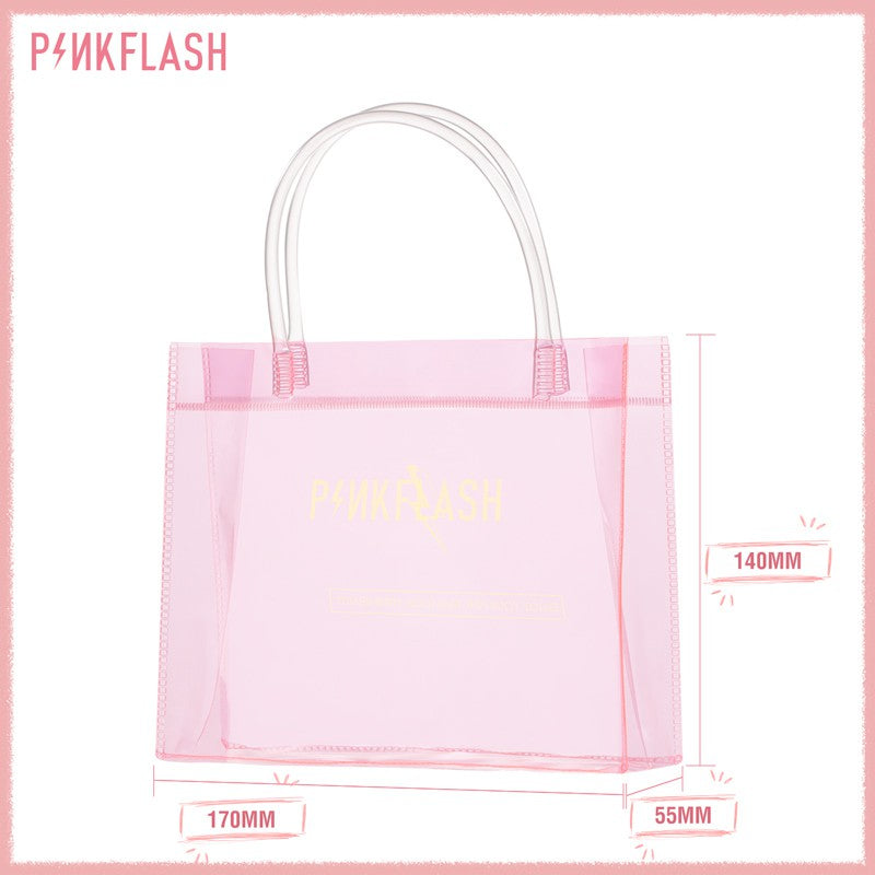PINKFLASH Transparent Hand Bag (Size:18CM*5.5CM*14CM) - Makeup Tools & Accessories