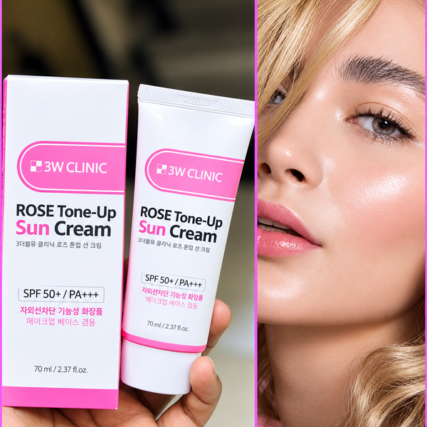 3W Clinic Rose Tone-Up Sun Cream SPF50+ PA+++ 70ml