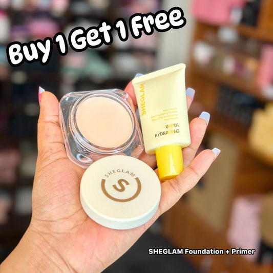 SHEGLAM Foundation + FREE Butter Hydrating Primer | Buy 1 Get 1