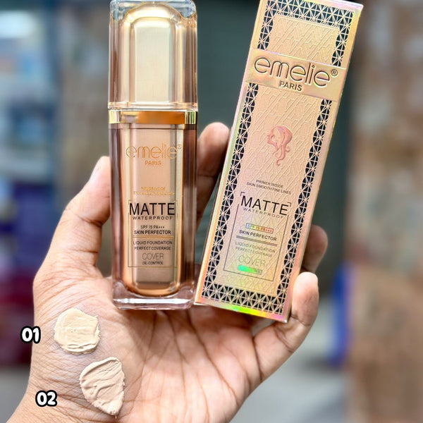 Emelie Paris Matte Waterproof SPF 15+ Cover Oil Control