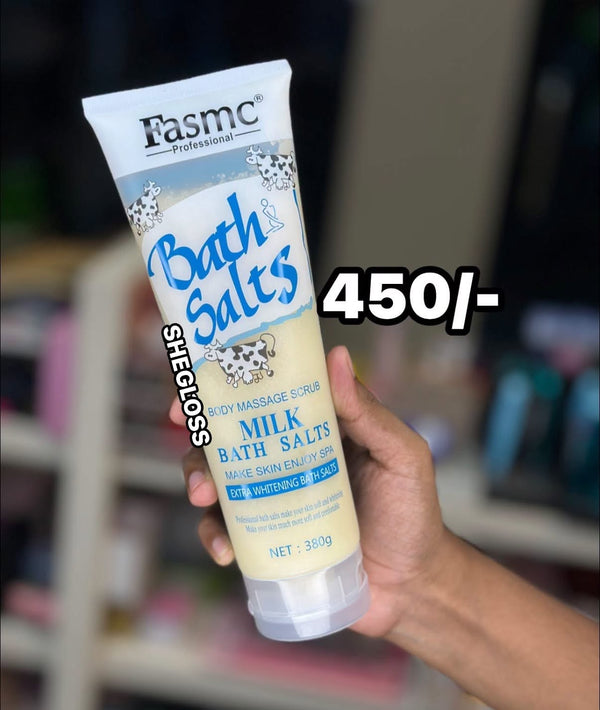 Fasmc Professional Milk Bath Salts Body Massage Scrub – 380g