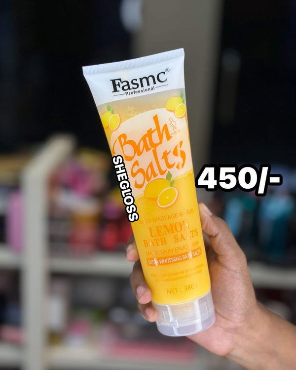 Fasmc Professional Lemon Bath Salts Body Massage Scrub – 380g