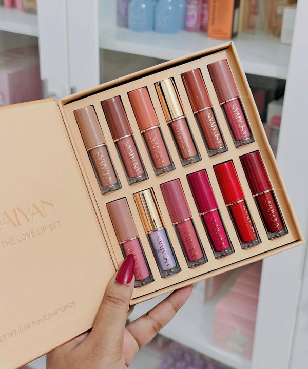 Handaiyan 12 Pcs Lipstick Set – 100% Waterproof