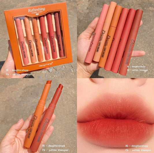 Heng Fang 6 Pcs Creamy Bullet Lipstick Set