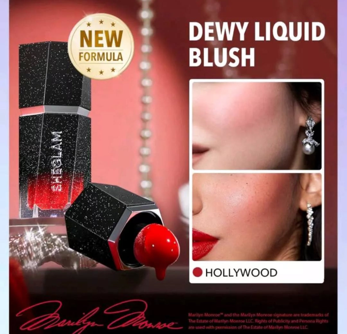 SHEGLAM Color Bloom Liquid Blush-Hollywood x Marilyn Monroe