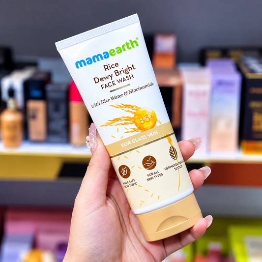Mamaearth Rice Face Wash With Rice Water For Glass Skin