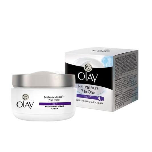 Olay Natural Aura 7 IN 1 Night Nourishing Repair Cream 50g