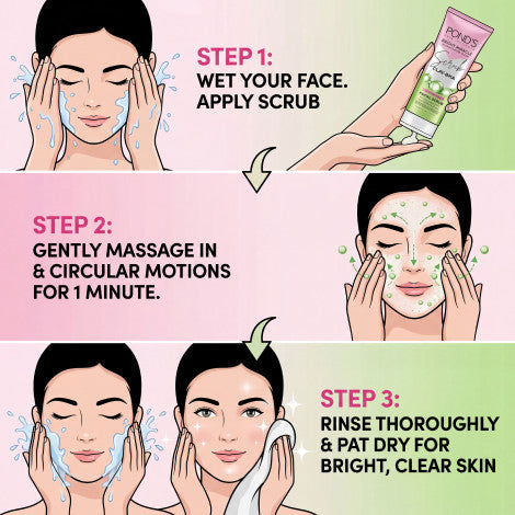 Pond's Bright Miracle Pore Clear Facial Scrub 100g