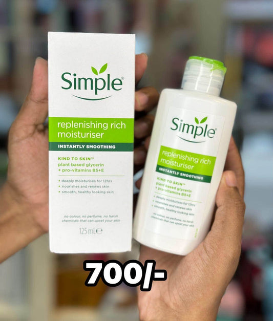 SImple Replenishing Rich Moisturiser Kind to skin 125ml