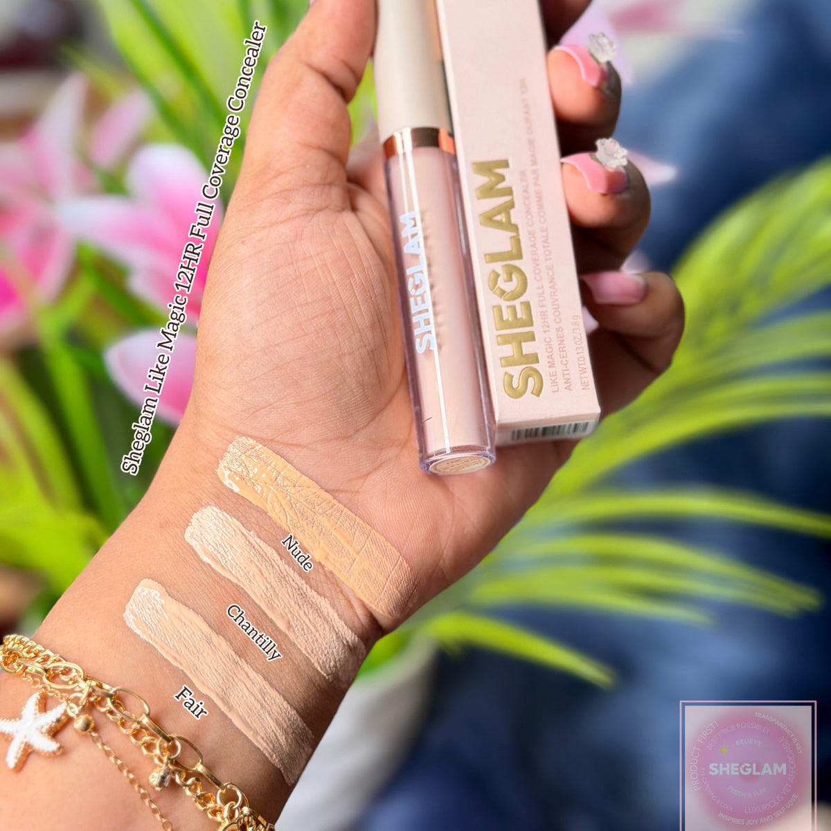 SHEGLAM Like Magic 12Hr Full Coverage Matte Liquid Concealer Long Lasting Brightening (With Box)