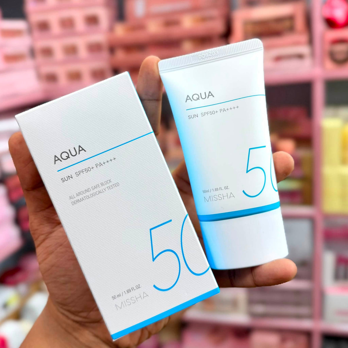 MISSHA Aqua Sunscreen SPF 50+ PA++++ — Dermatologically Tested 50ml