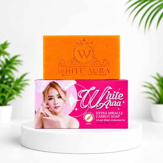 White Aura Miracle Carrot Soap Brightening 160g