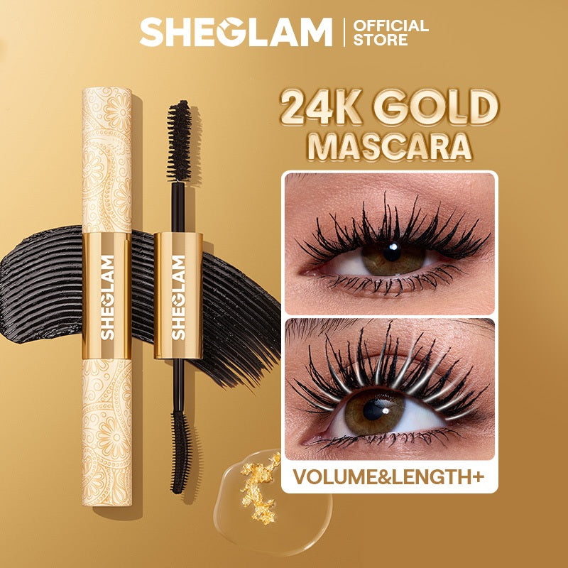 SHEGLAM 24K Gold Edition Mascara – Volumizing & Lengthening