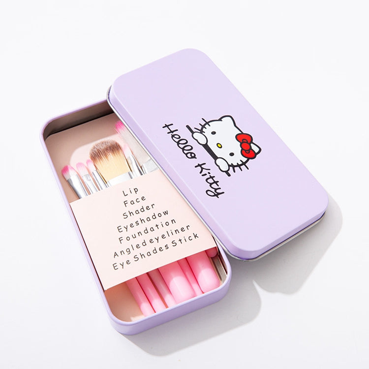 Hello Kitty Cute 7 Pcs Makeup Brush Set Collection