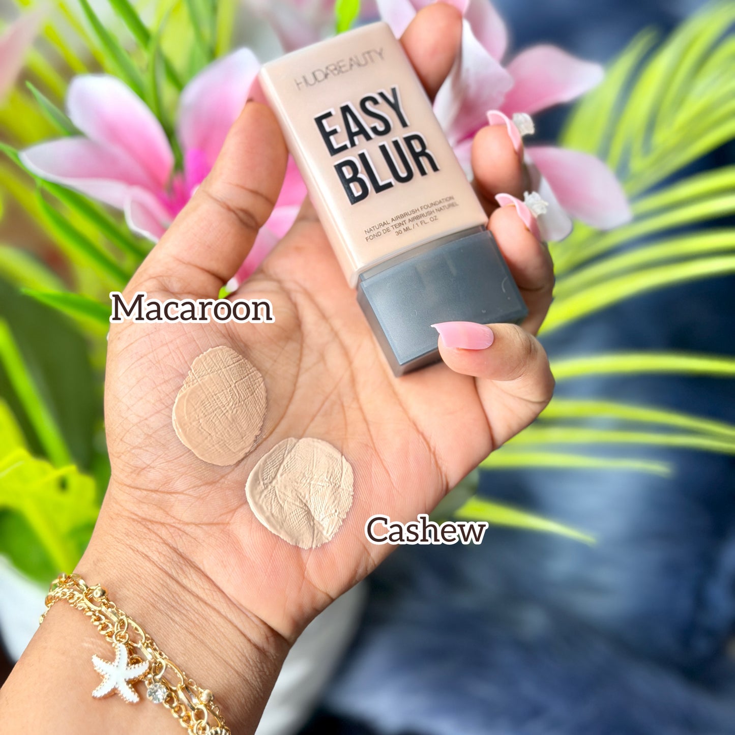 HUDA BEAUTY Easy Blur Foundation – Natural Airbrush Finish 30ml