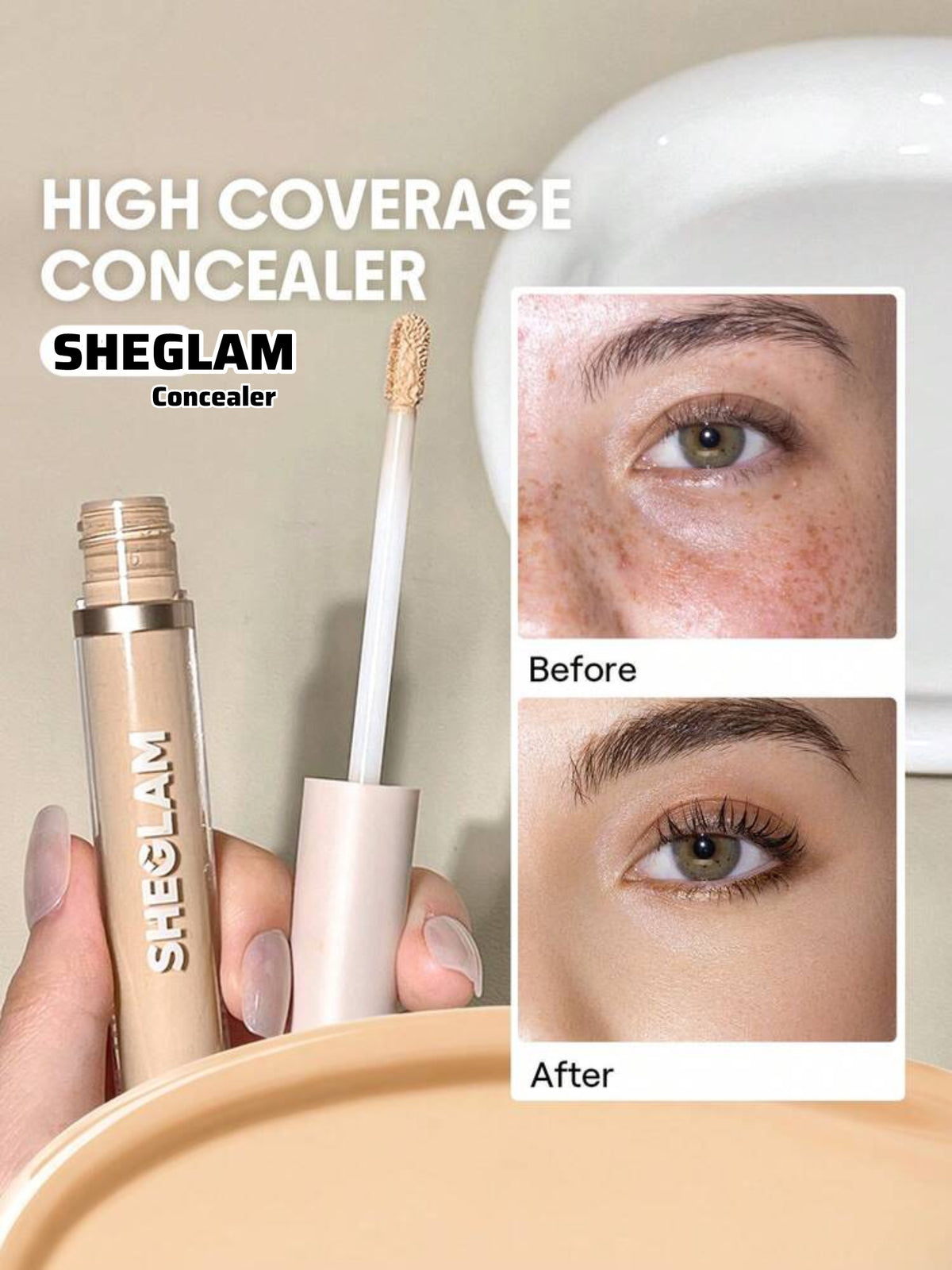 SHEGLAM Like Magic 12Hr Full Coverage Matte Liquid Concealer Long Lasting Brightening (With Box)