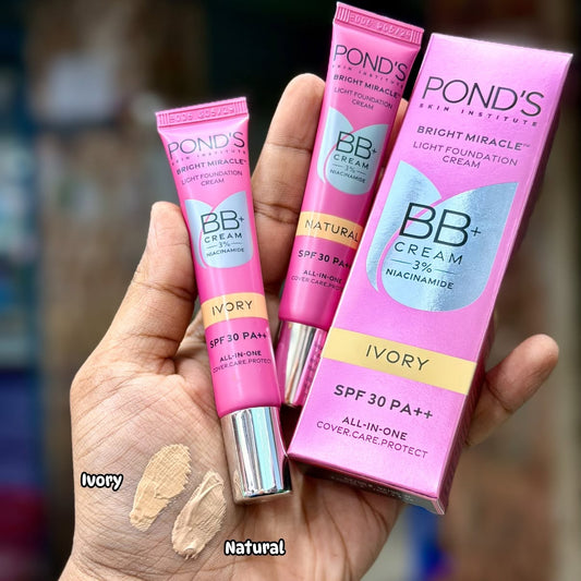 Pond's BB+ Cream 3% Niacinamide SPF 30 PA++ Light Foundation Cream