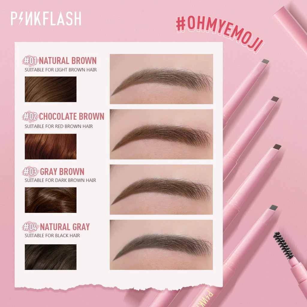 PINKFLASH Auto Eyebrow Pencil 2 in 1