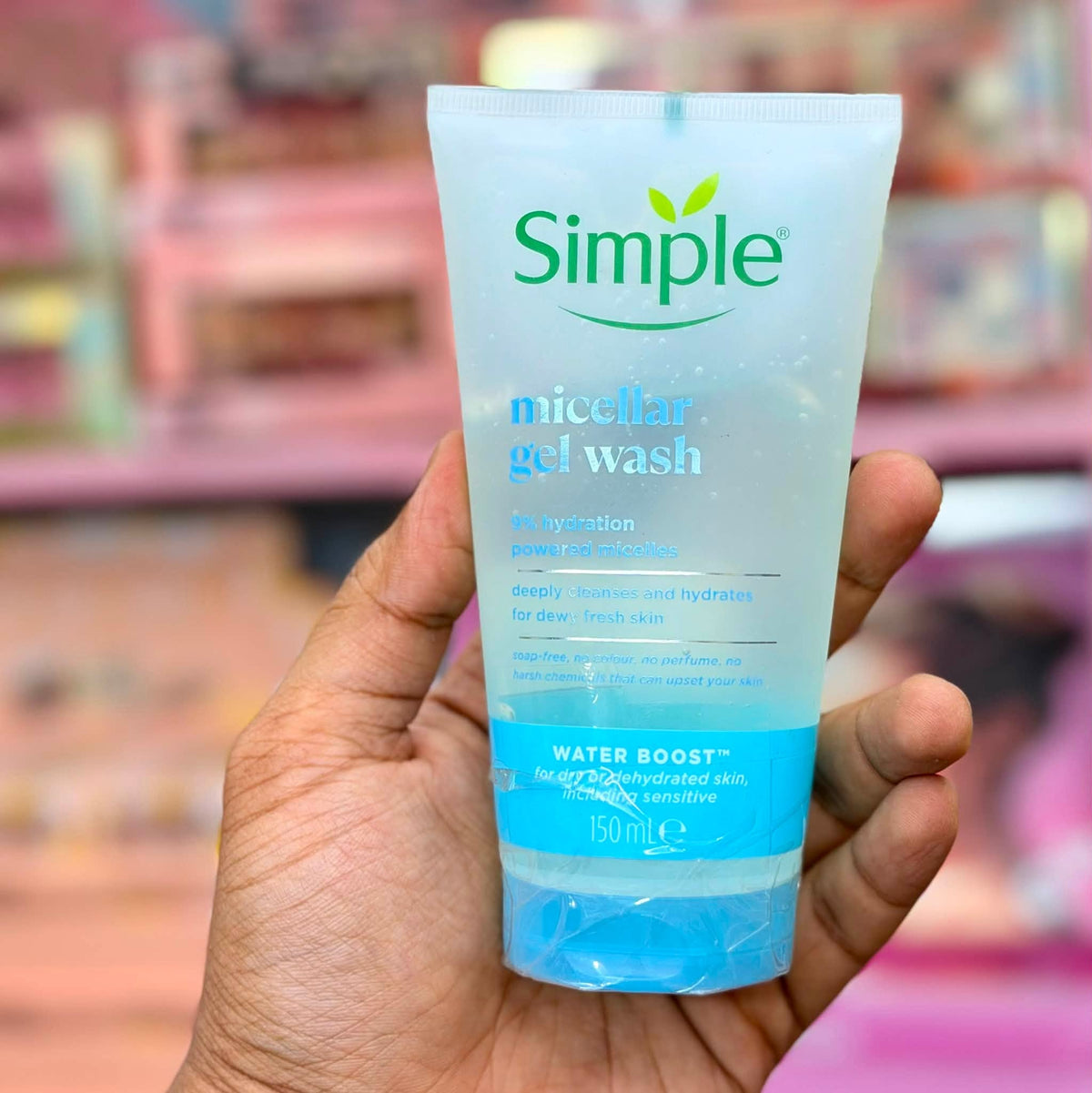 Simple Micellar Gel Wash – Hydration Powered Micelles - For Dry or Dehydrated Skin 150ml